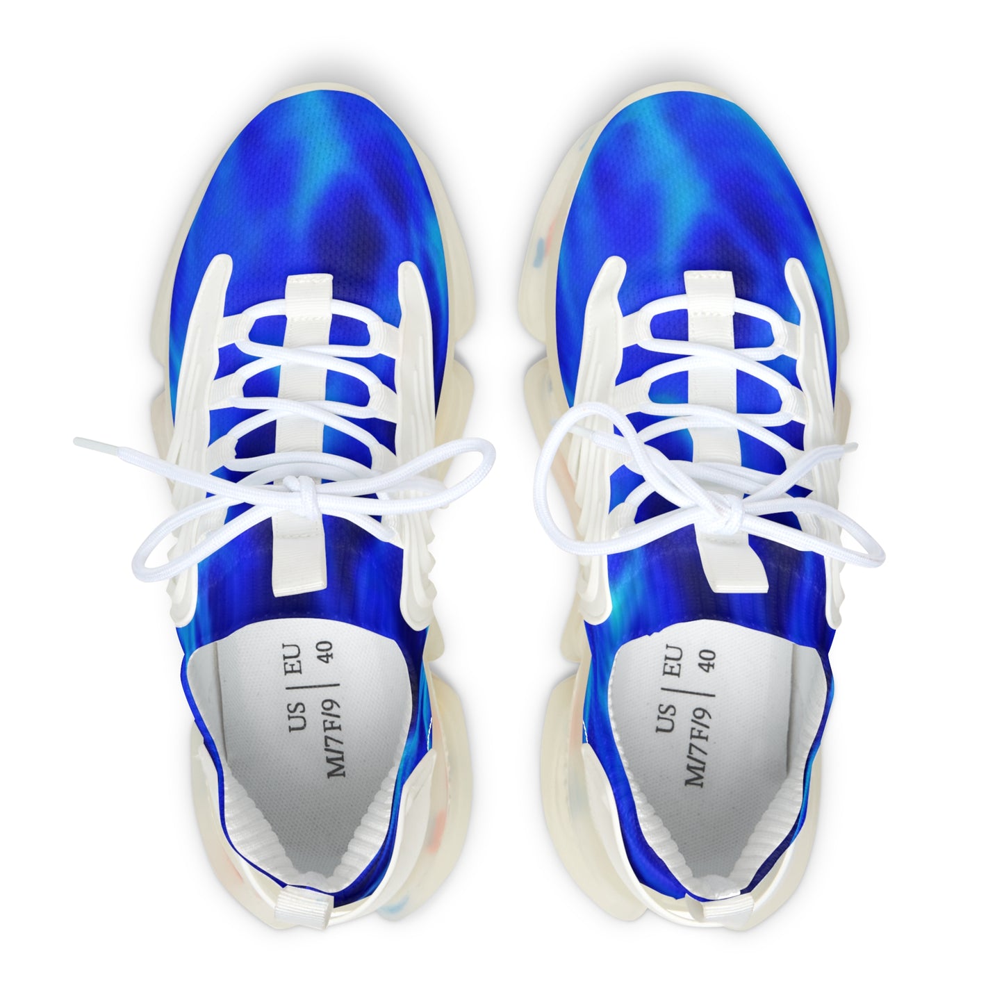 Blue Flame = Women's Mesh Sneakers