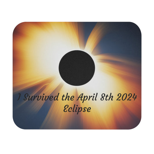 I Survived April 8th 2024 Eclipse Mouse Pad (Rectangle)