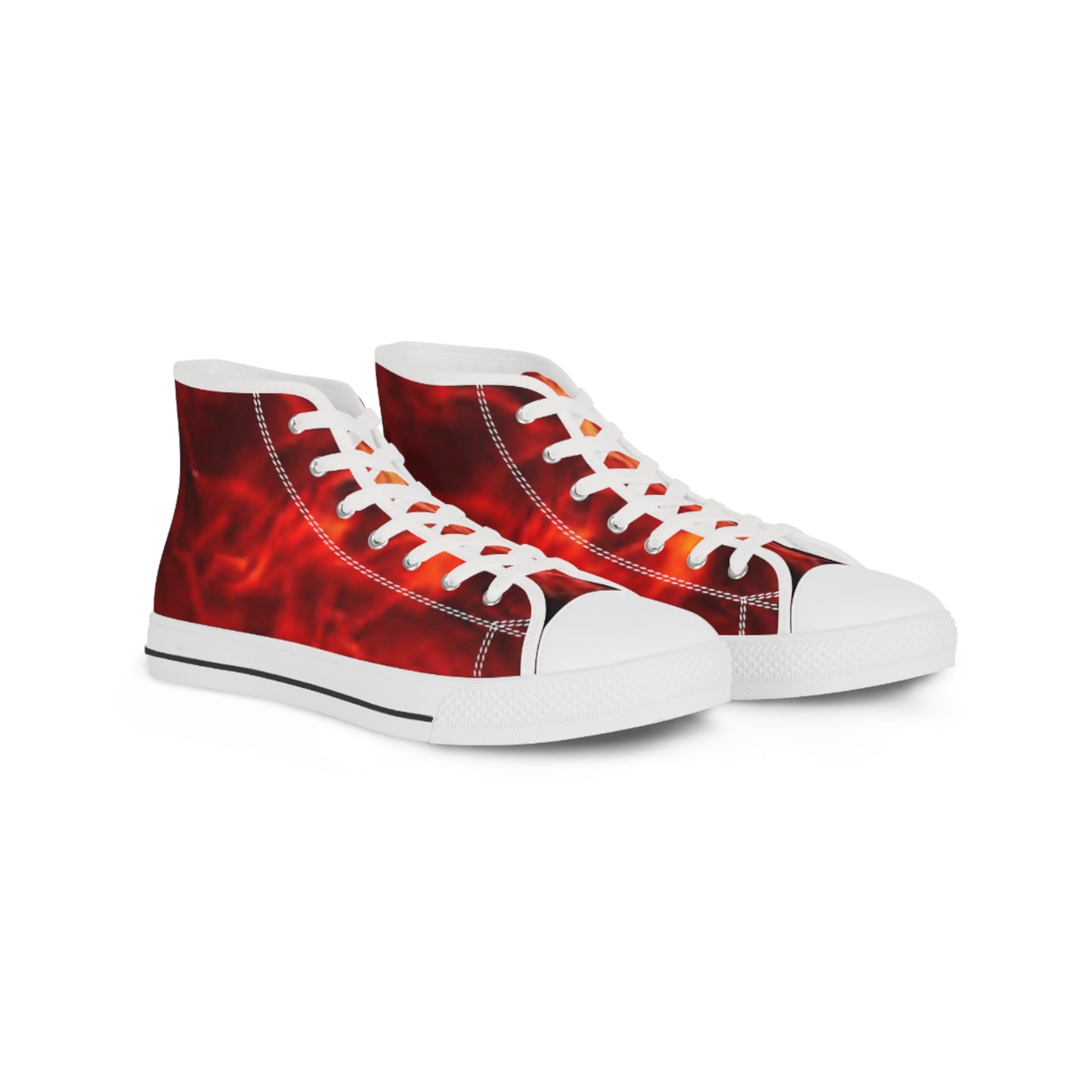 Red Flame High Top - Men's High Top Sneakers