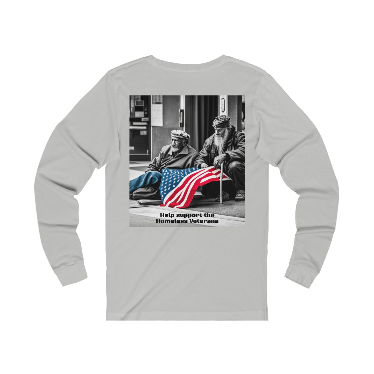 Help Our Homeless Veterans Unisex Jersey Long Sleeve Tee