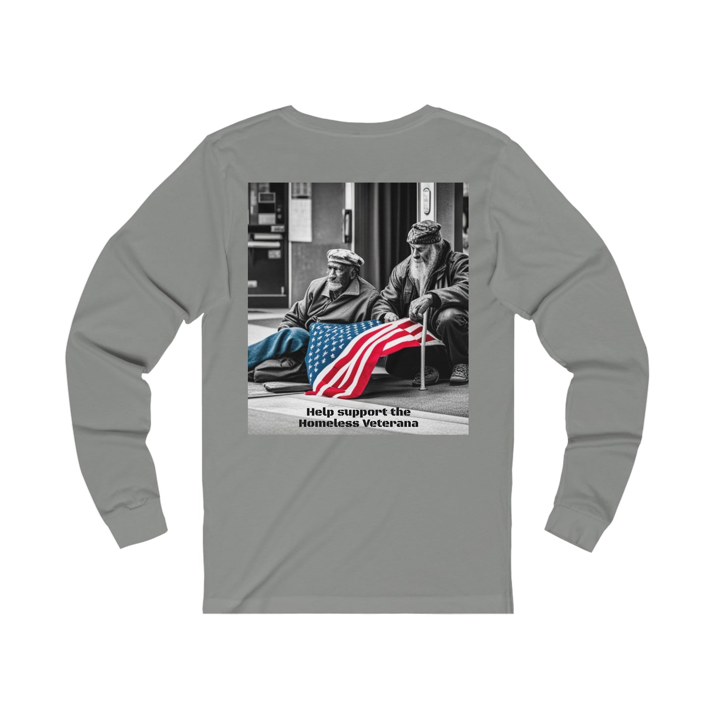 Help Our Homeless Veterans Unisex Jersey Long Sleeve Tee