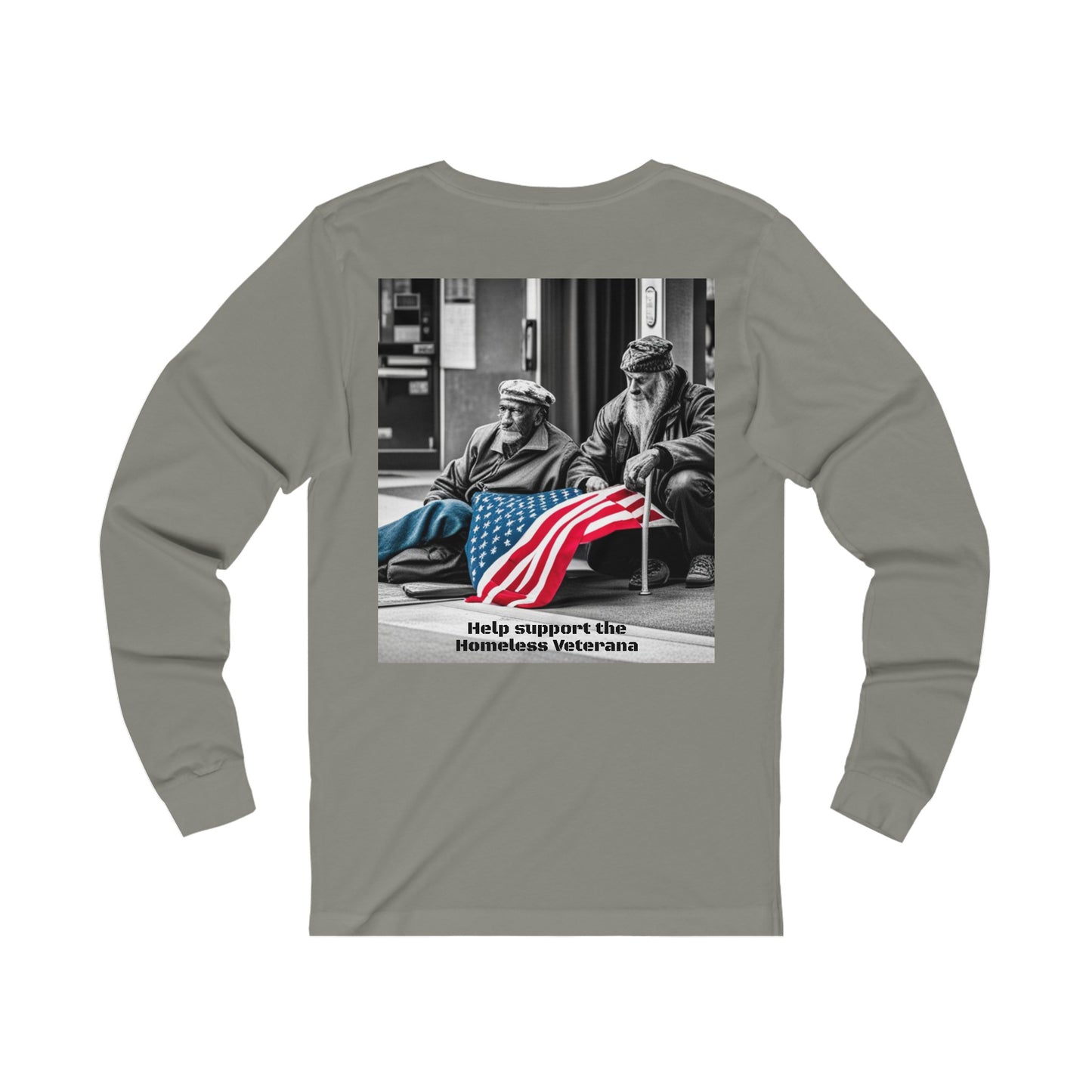 Help Our Homeless Veterans Unisex Jersey Long Sleeve Tee