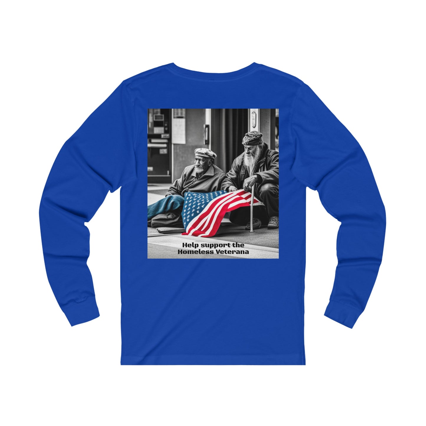 Help Our Homeless Veterans Unisex Jersey Long Sleeve Tee