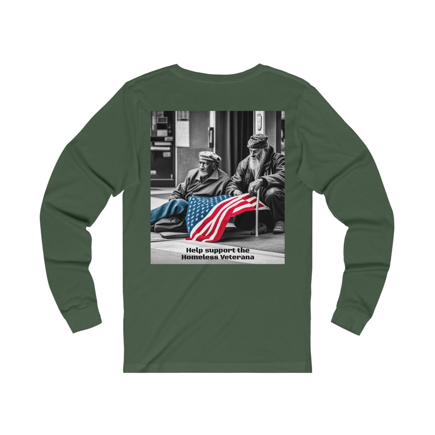 Help Our Homeless Veterans Unisex Jersey Long Sleeve Tee