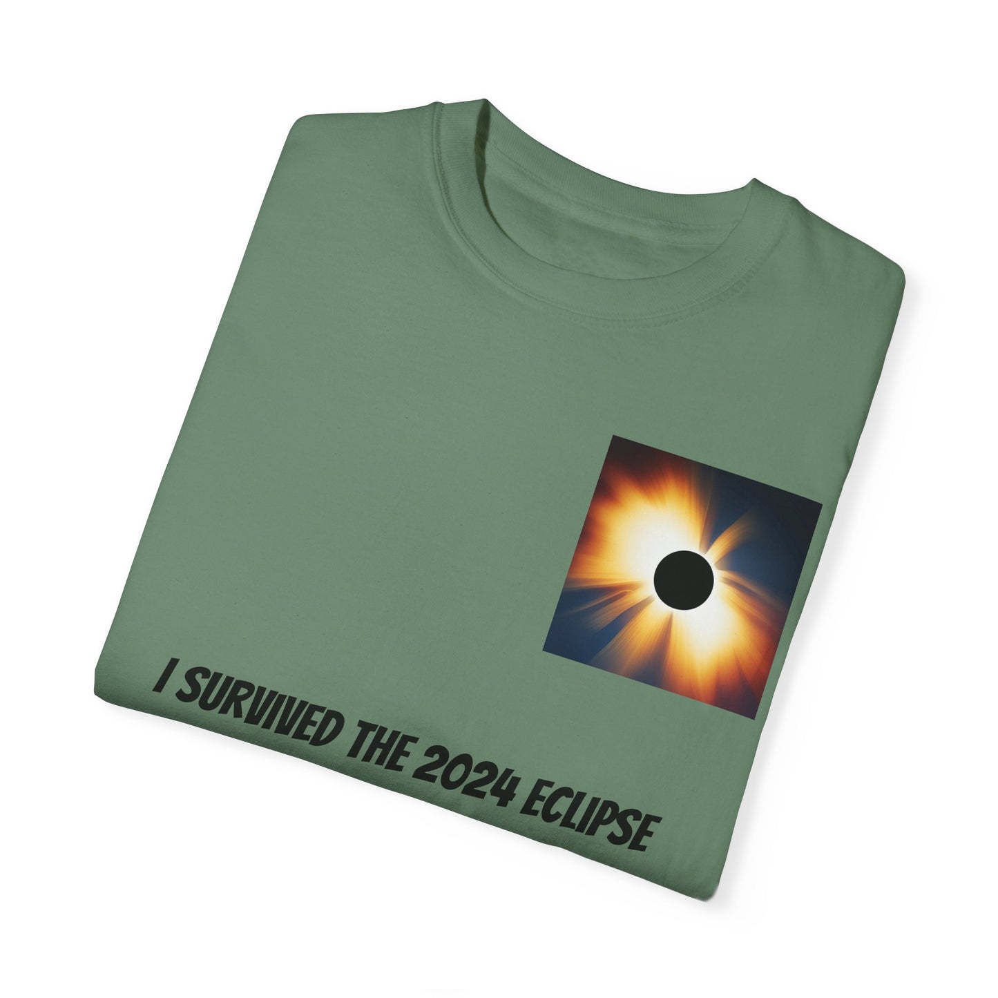 I Survived the 2024 Eclipse Unisex Garment-Dyed T-shirt