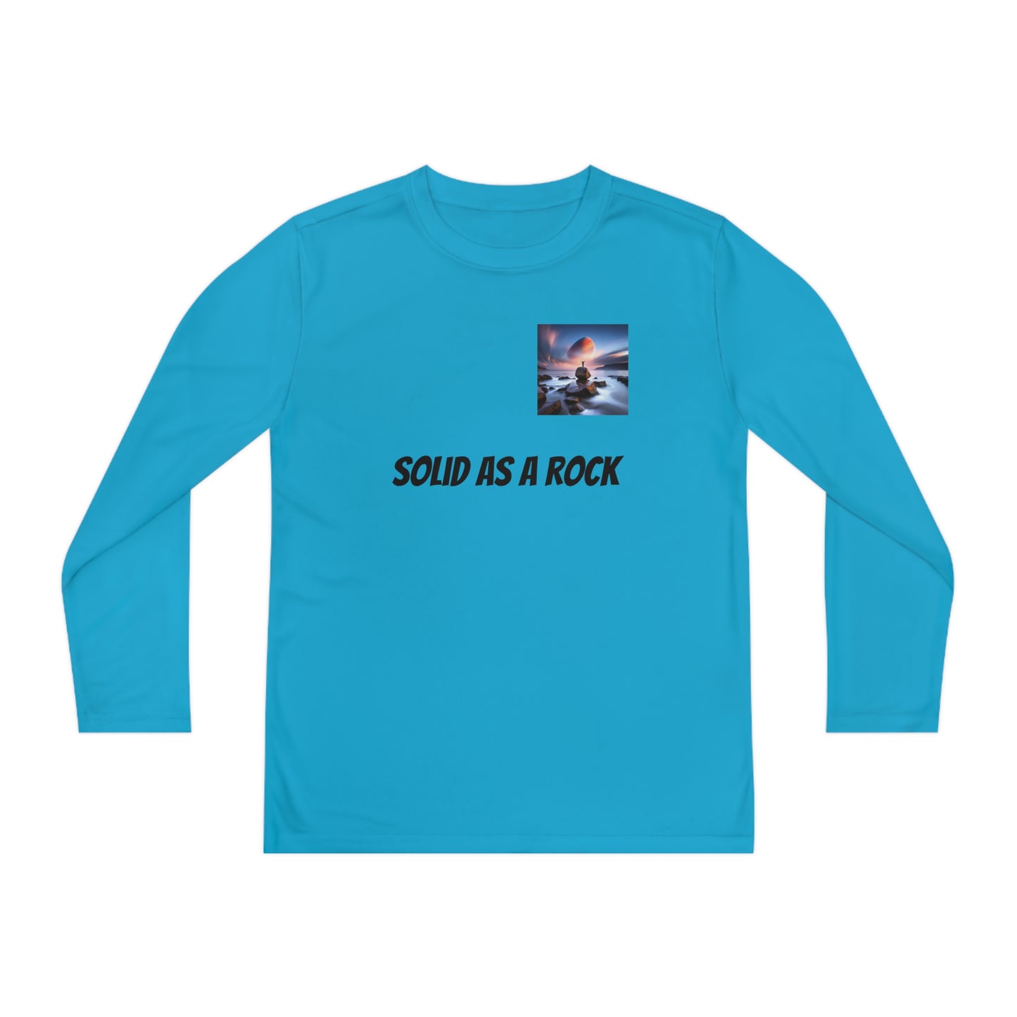 Solid As A Rock Youth Long Sleeve Competitor Tee