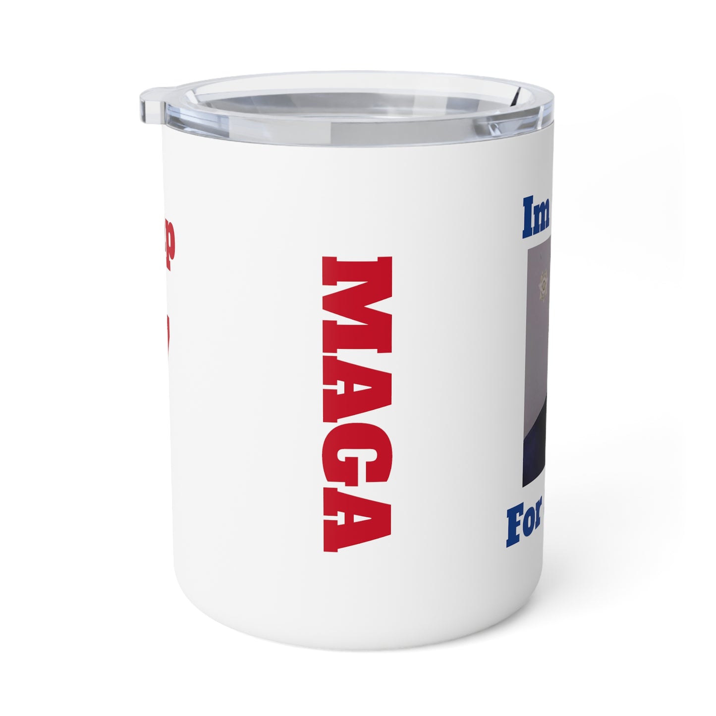 MAGA - Im Voting for A Felon - Insulated Coffee Mug, 10oz