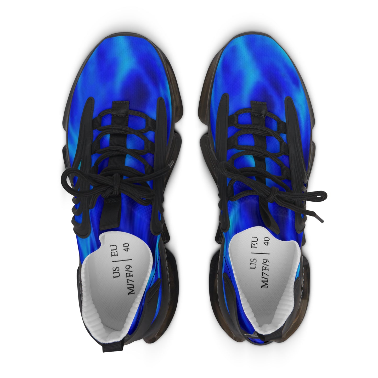 Blue Flame = Women's Mesh Sneakers