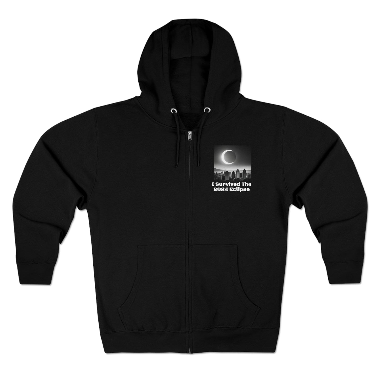 I Survived the 2024 Eclipse Unisex Zip Hoodie