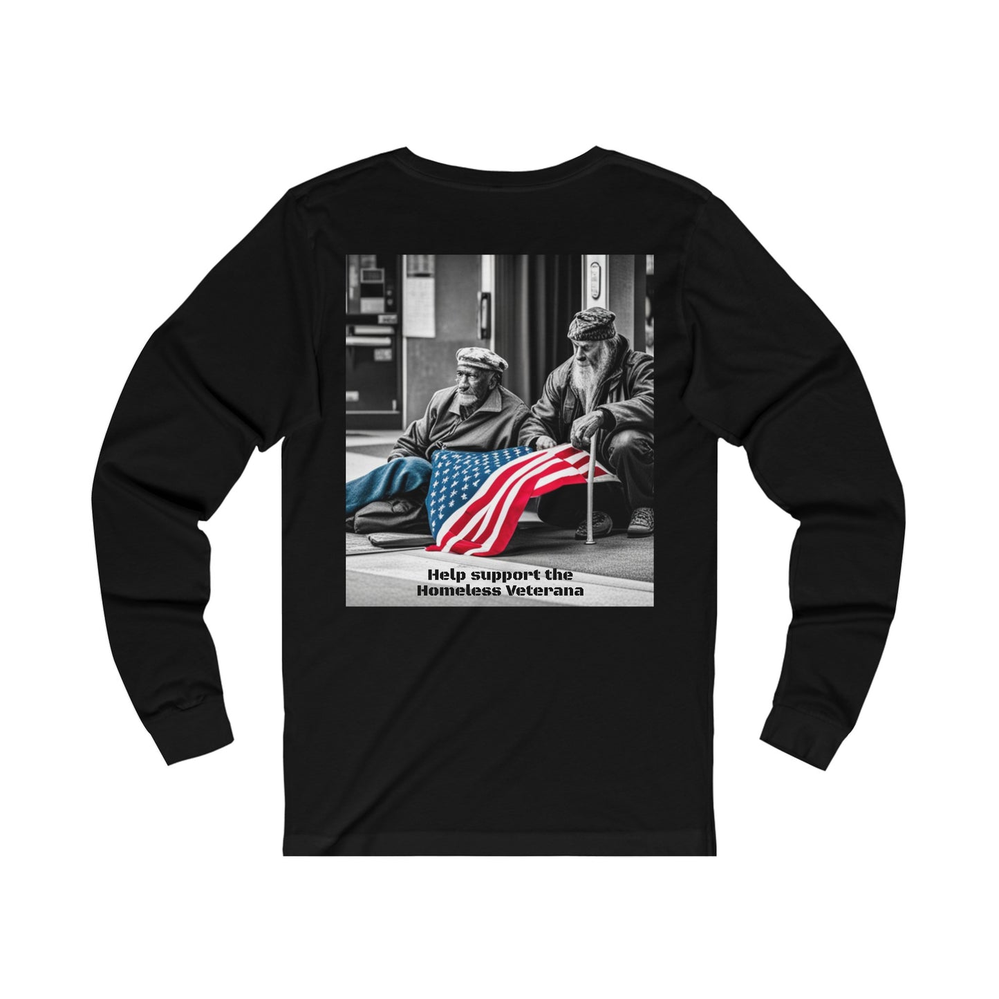 Help Our Homeless Veterans Unisex Jersey Long Sleeve Tee