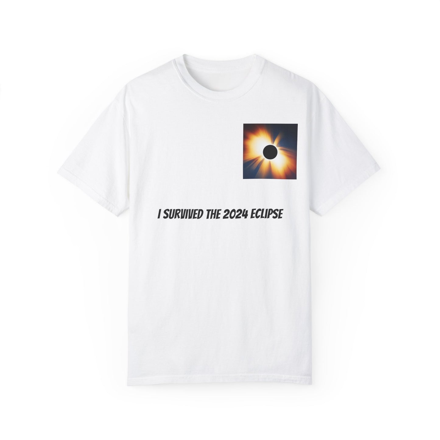 I Survived the 2024 Eclipse Unisex Garment-Dyed T-shirt