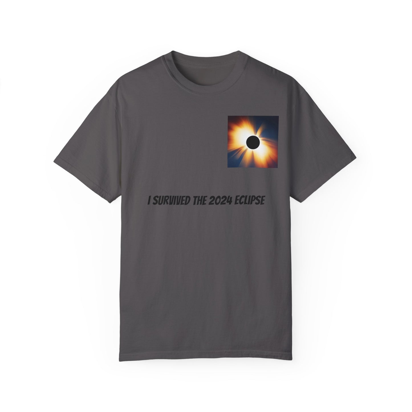 I Survived the 2024 Eclipse Unisex Garment-Dyed T-shirt