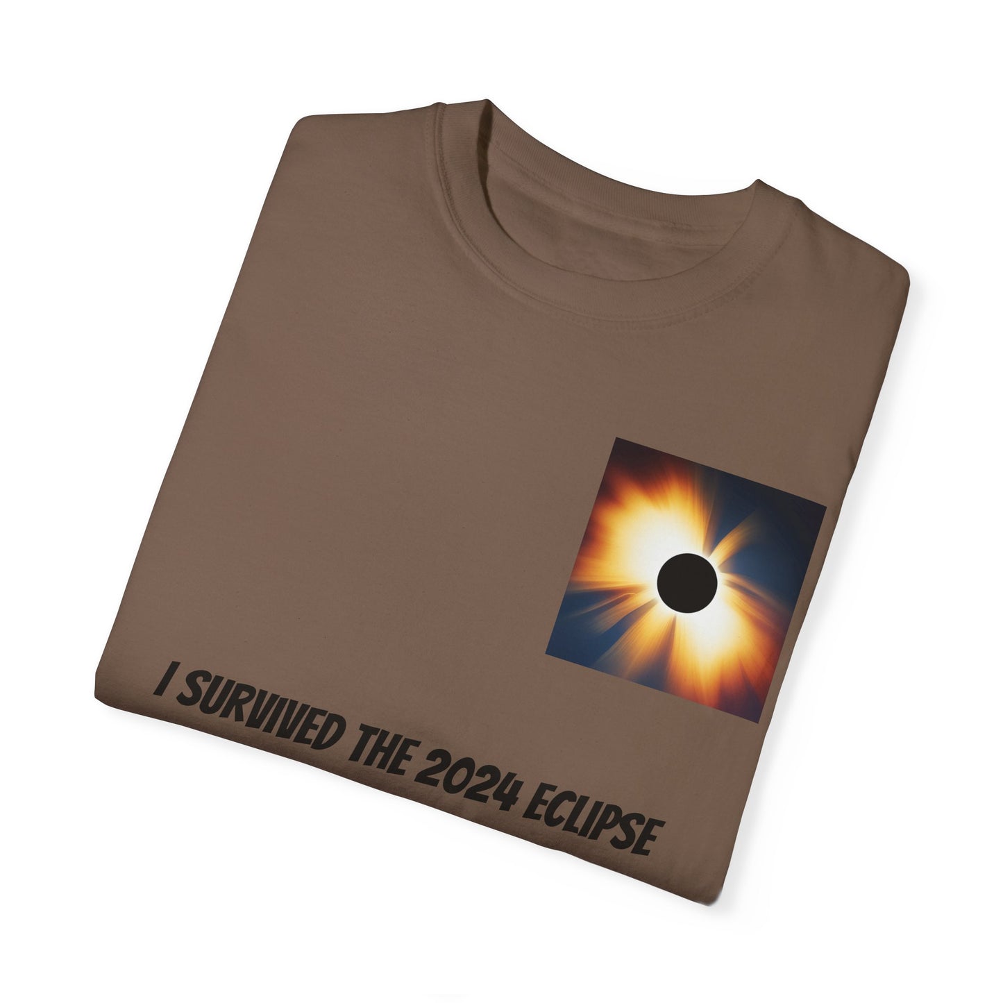 I Survived the 2024 Eclipse Unisex Garment-Dyed T-shirt