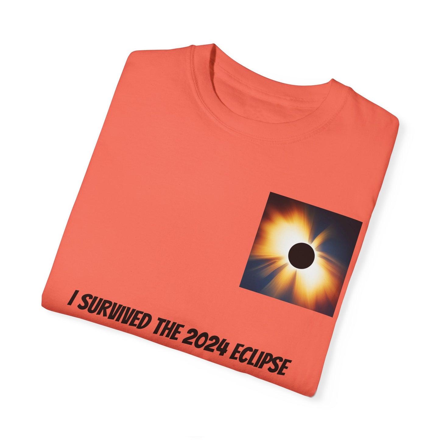 I Survived the 2024 Eclipse Unisex Garment-Dyed T-shirt