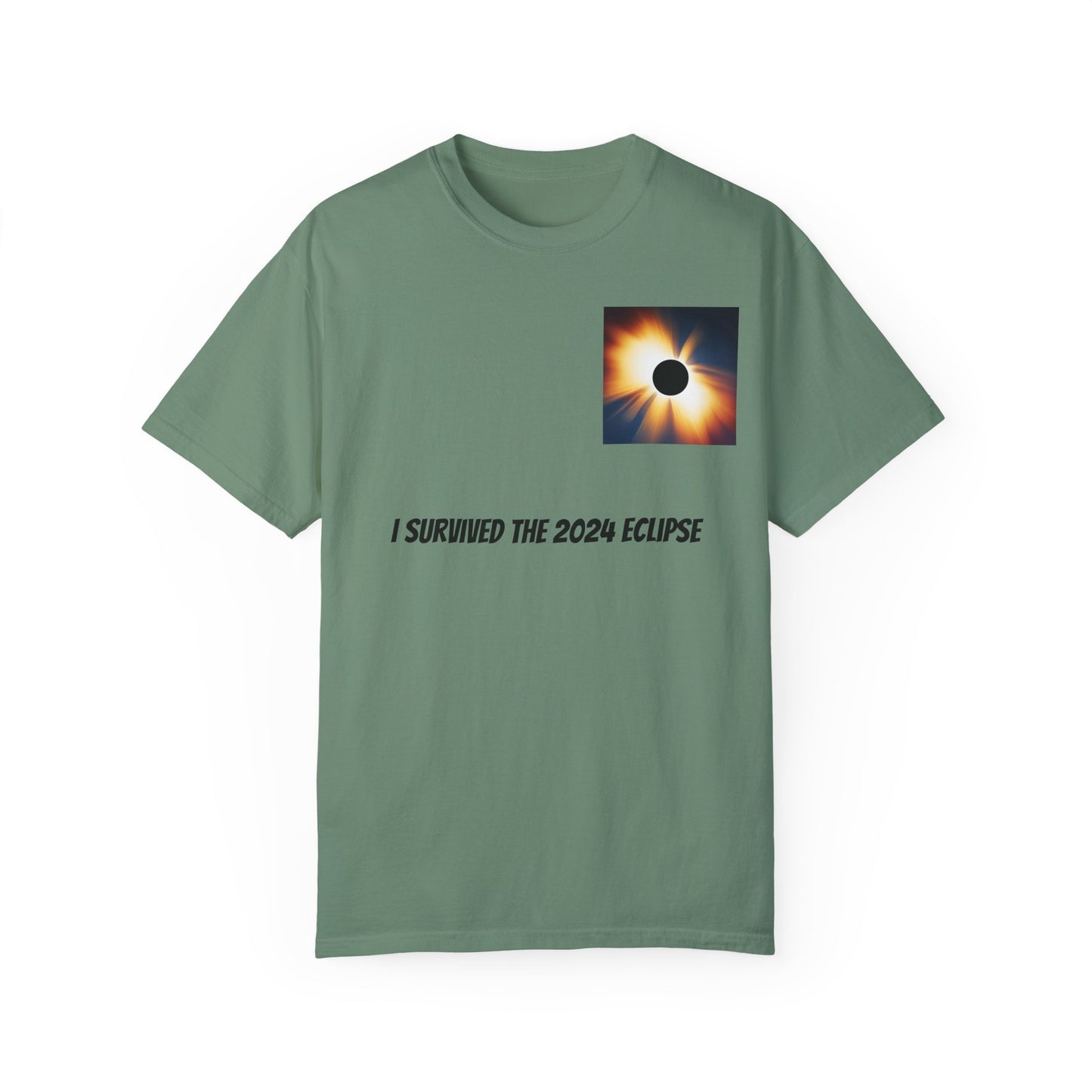 I Survived the 2024 Eclipse Unisex Garment-Dyed T-shirt