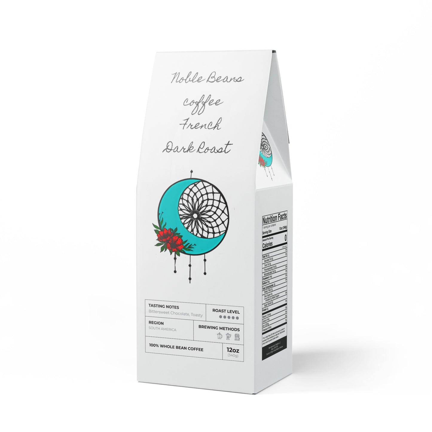 Noble Beans Coffee Blend (Dark French Roast) 12oz