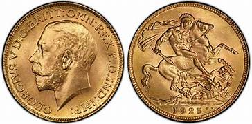 1925 Gold Sovereign Coin