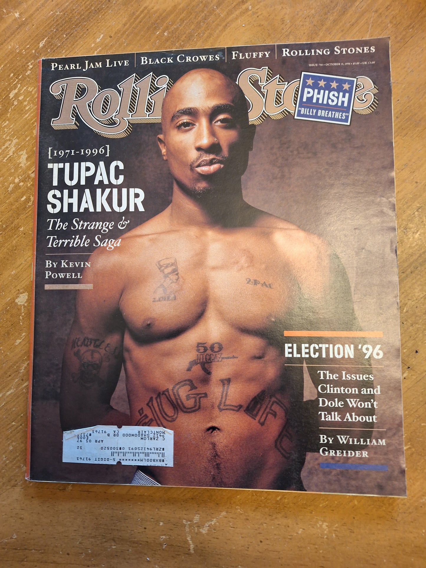 Used, Rolling Stone Magazine, Issue 746, October 31, 1996