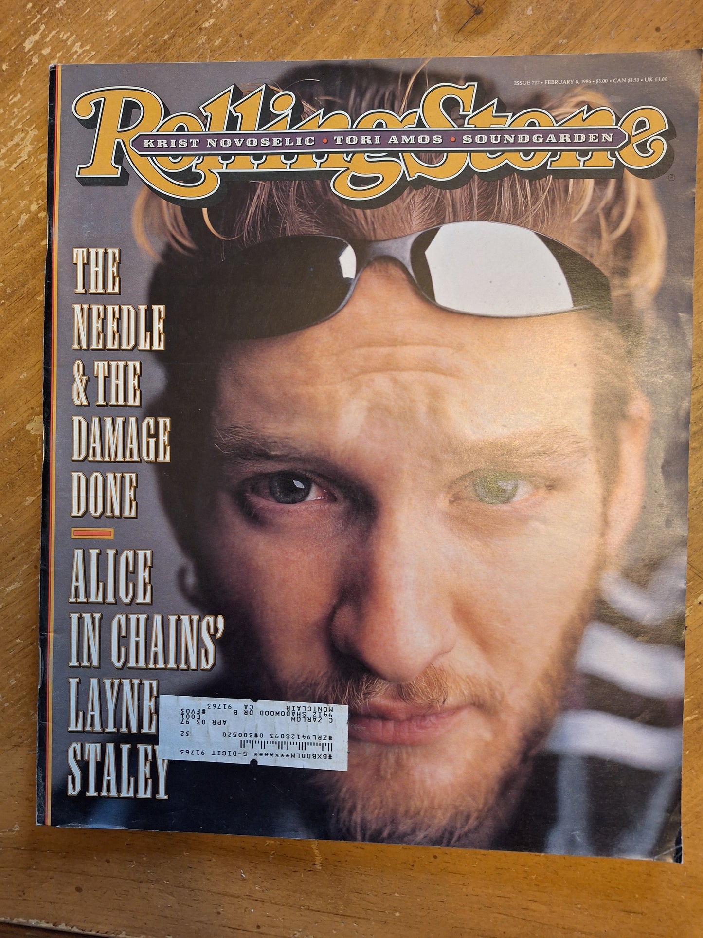 Used, Rolling Stone Magazine, Issue 727, February 8, 1996