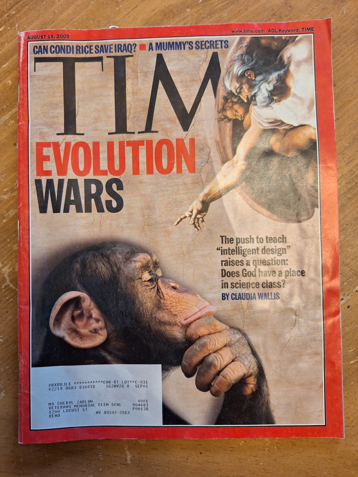 Used, 2005 TIME Magazine, Evolution of Wars