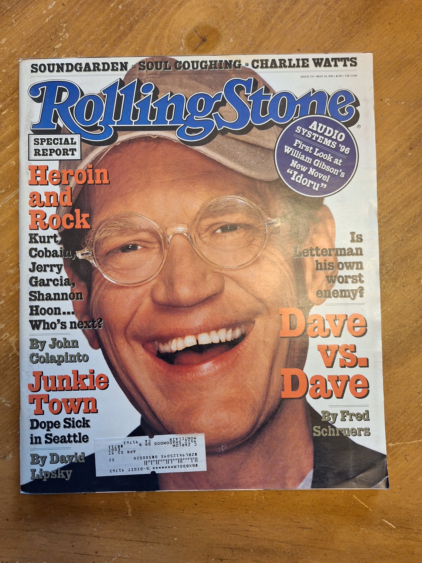 Used, Rolling Stone Magazine, Issue 735, May 6, 1996