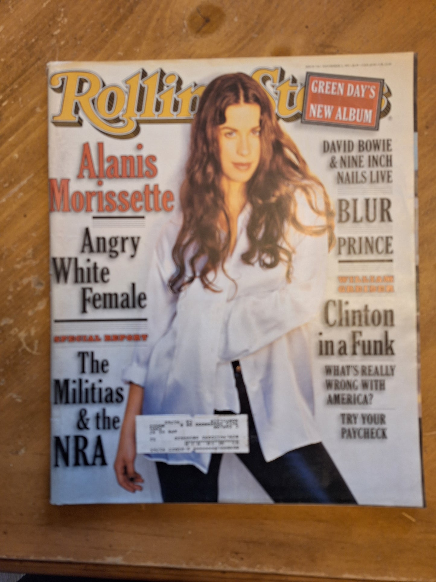 Used, Rolling Stone Magazine, Issue 720, November 2, 1995