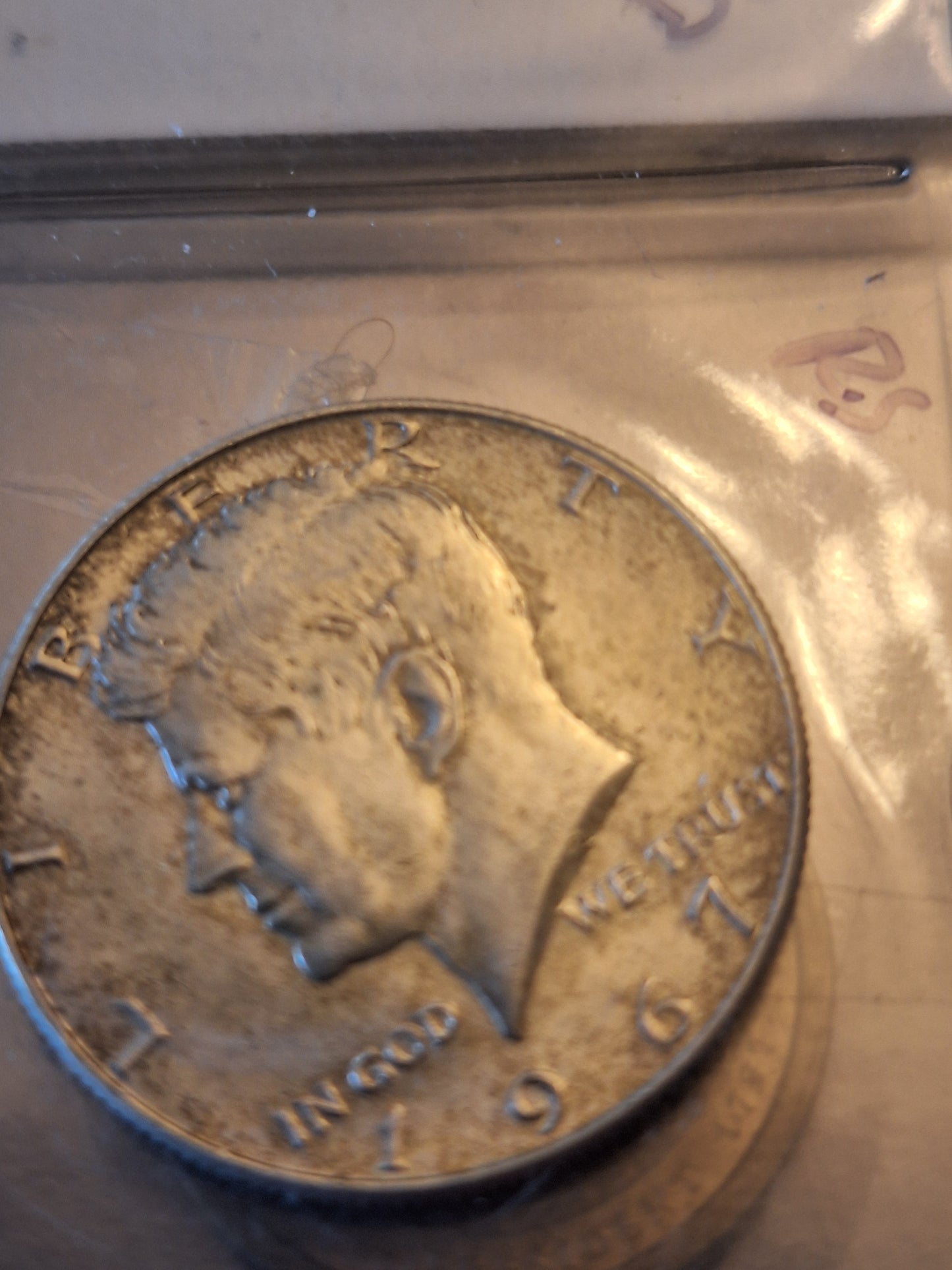 1967 Adverse Strike Kennedy Half Dollar