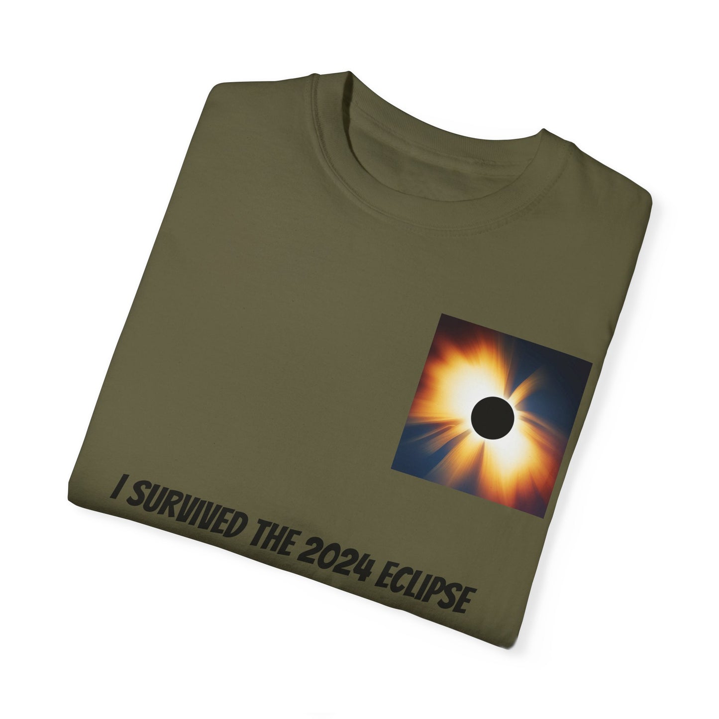 I Survived the 2024 Eclipse Unisex Garment-Dyed T-shirt