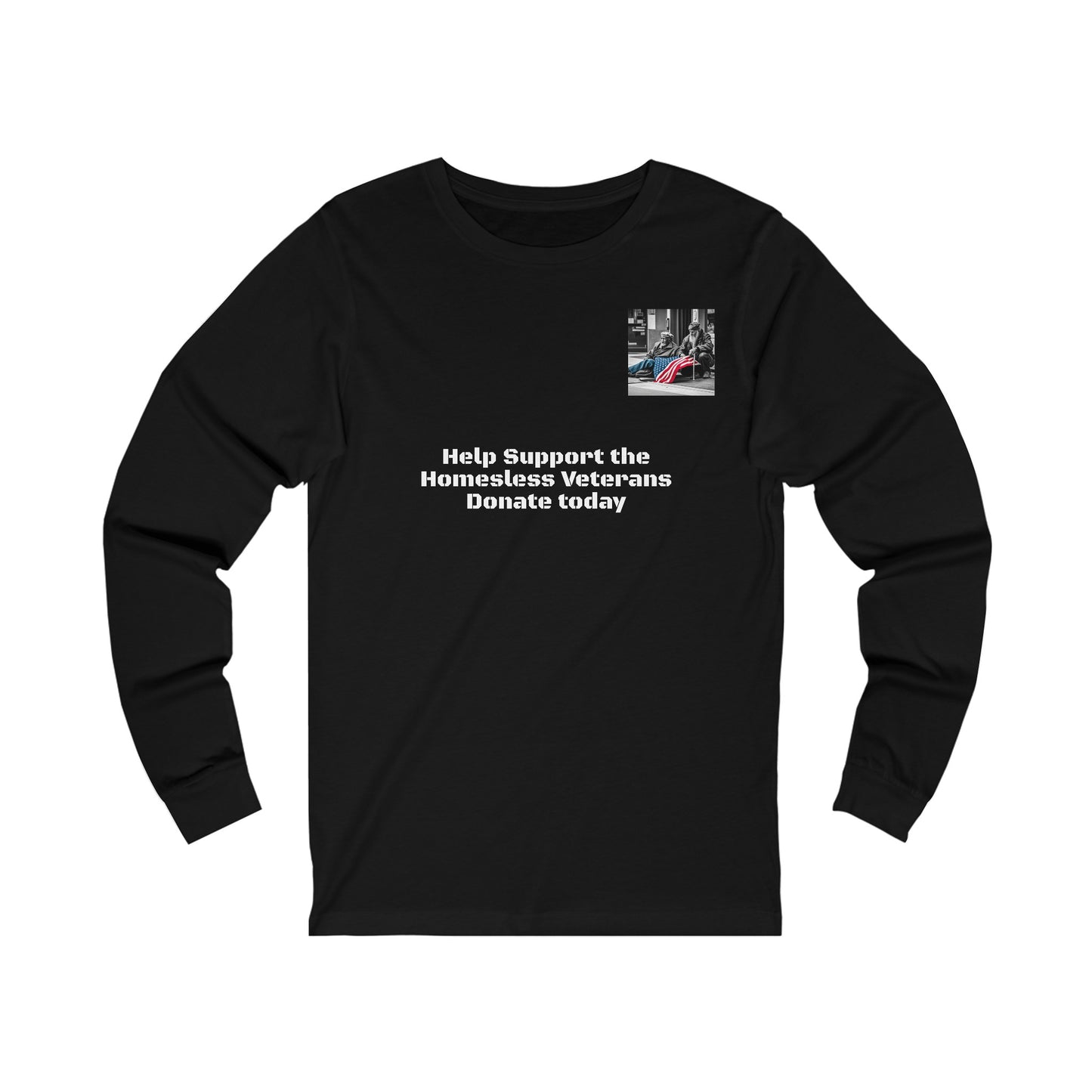 Help Our Homeless Veterans Unisex Jersey Long Sleeve Tee