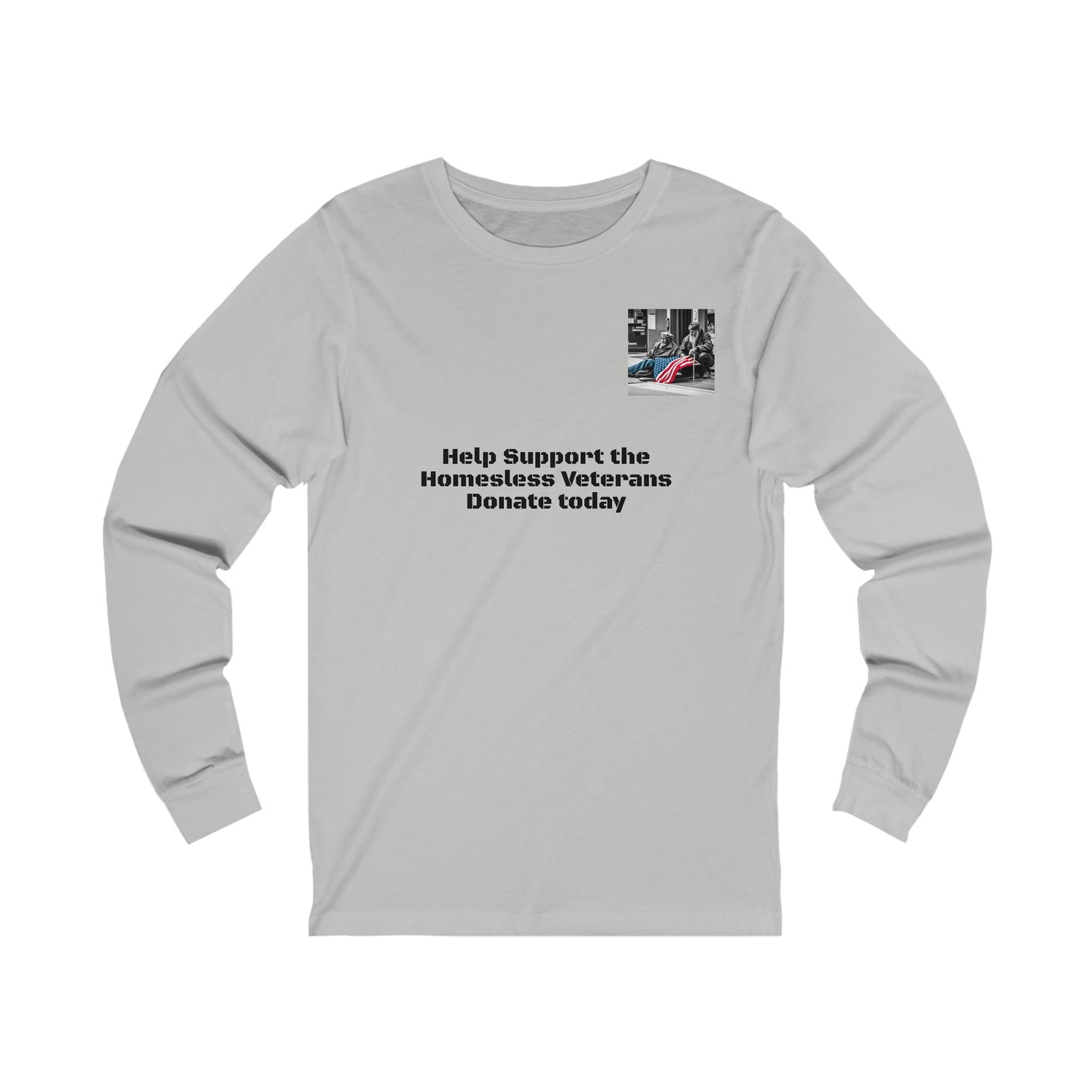 Help Our Homeless Veterans Unisex Jersey Long Sleeve Tee