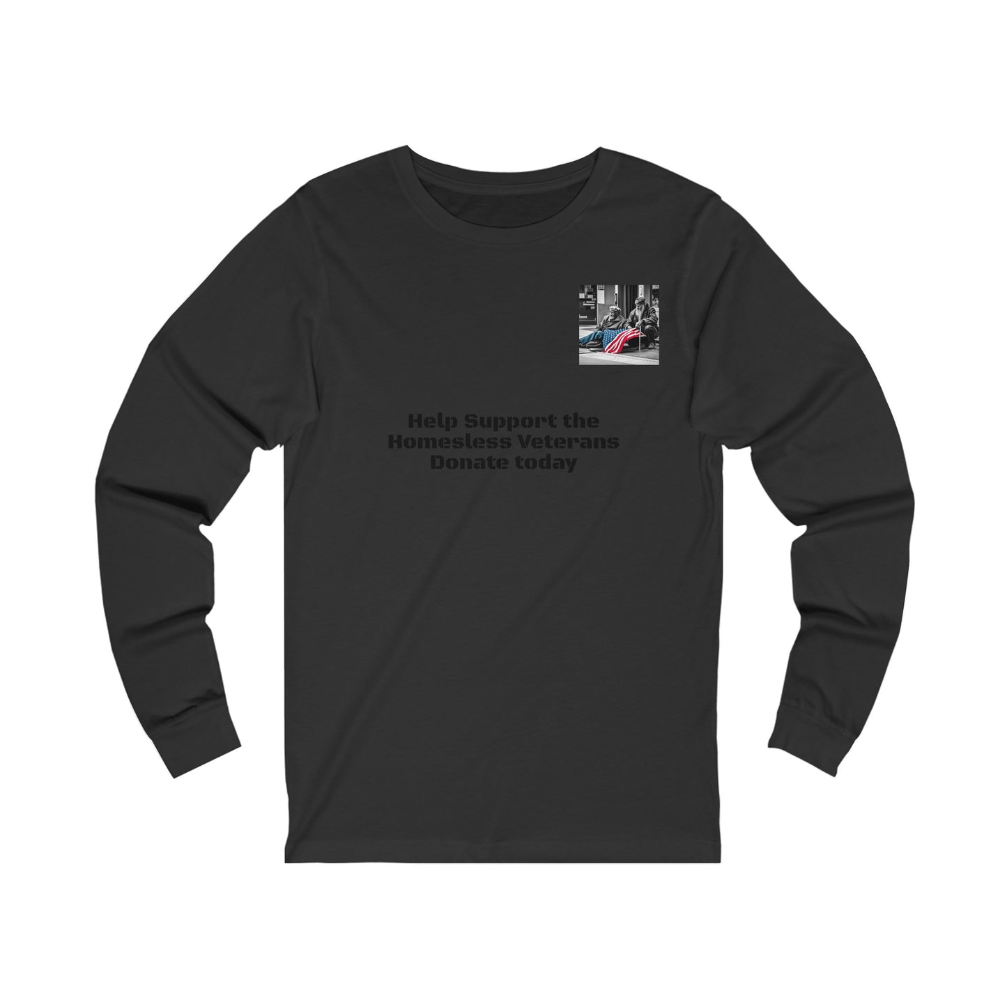 Help Our Homeless Veterans Unisex Jersey Long Sleeve Tee