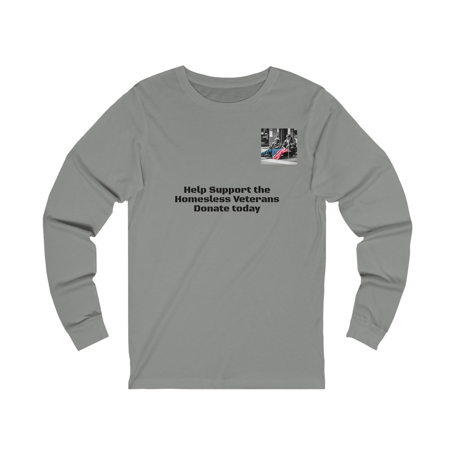 Help Our Homeless Veterans Unisex Jersey Long Sleeve Tee