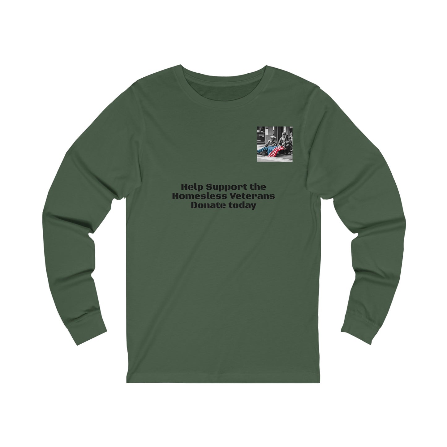 Help Our Homeless Veterans Unisex Jersey Long Sleeve Tee