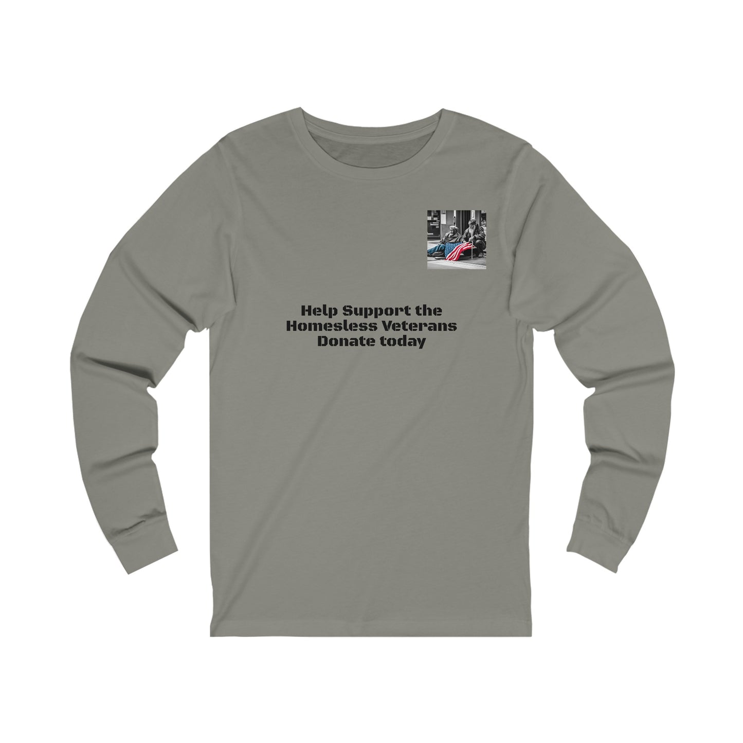 Help Our Homeless Veterans Unisex Jersey Long Sleeve Tee