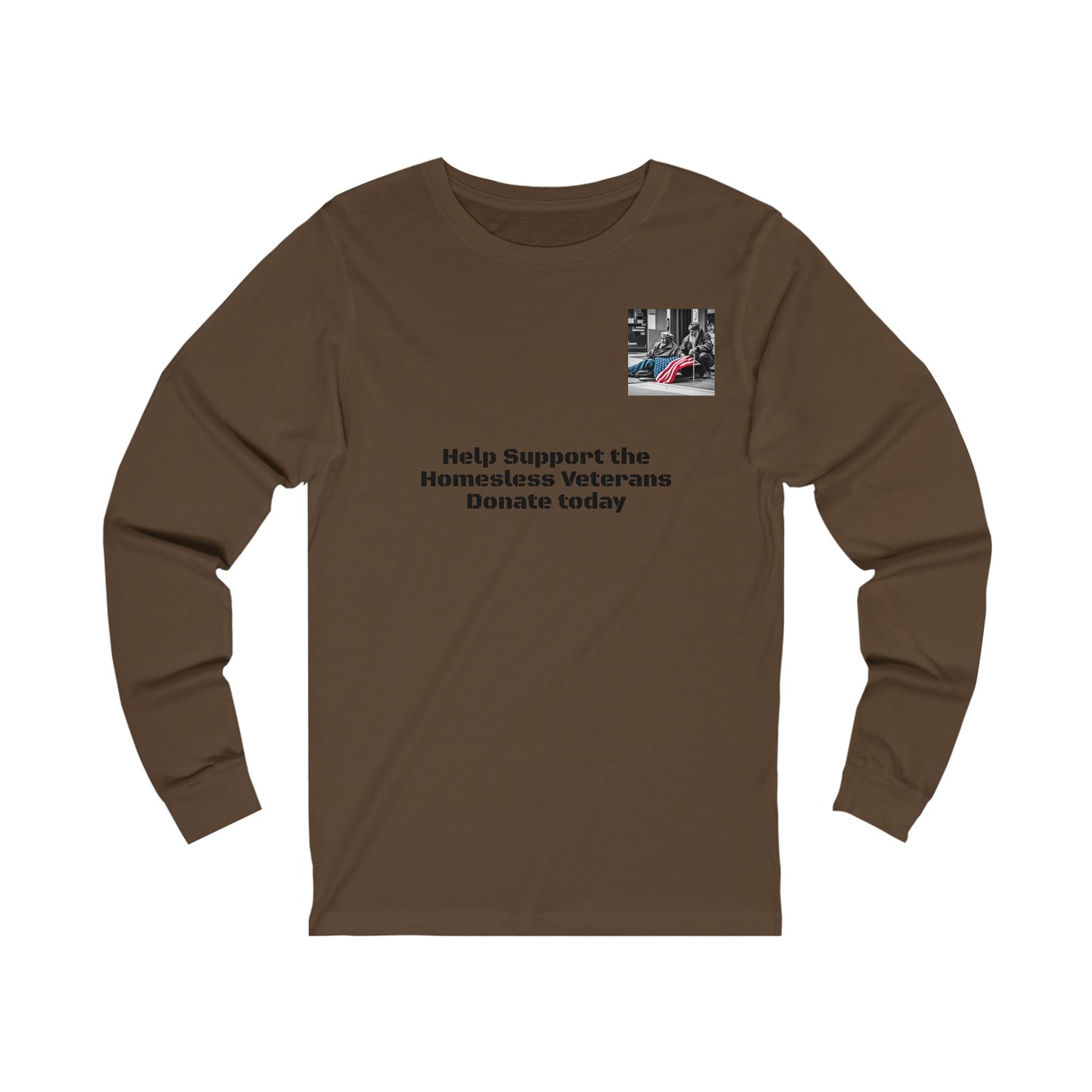 Help Our Homeless Veterans Unisex Jersey Long Sleeve Tee