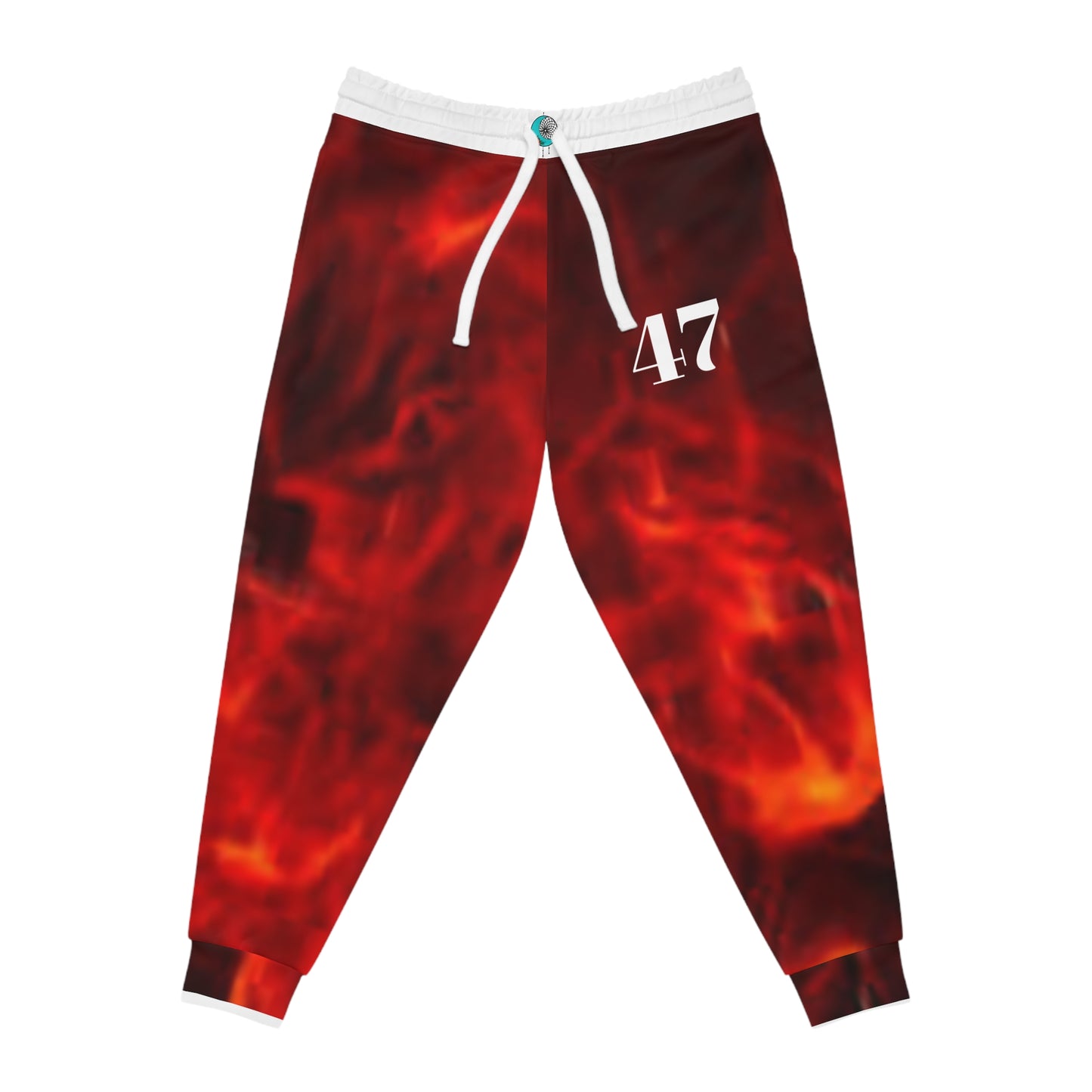 Red Flame Unisex - Athletic Joggers (AOP)