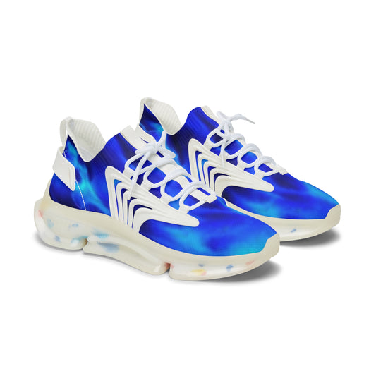 Blue Flame = Women's Mesh Sneakers