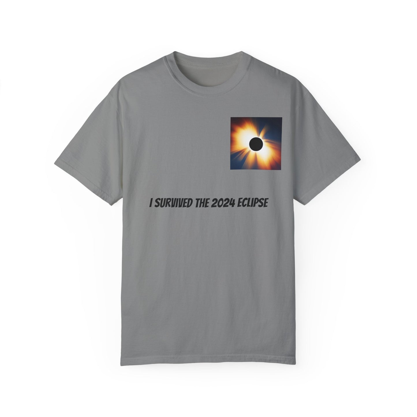 I Survived the 2024 Eclipse Unisex Garment-Dyed T-shirt