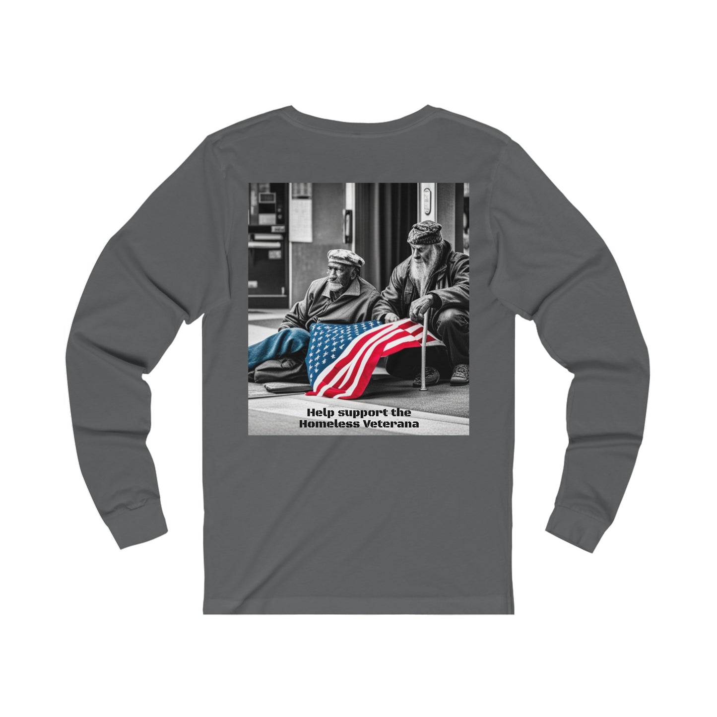 Help Our Homeless Veterans Unisex Jersey Long Sleeve Tee