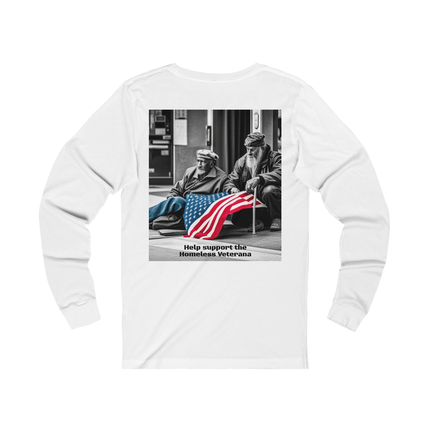 Help Our Homeless Veterans Unisex Jersey Long Sleeve Tee