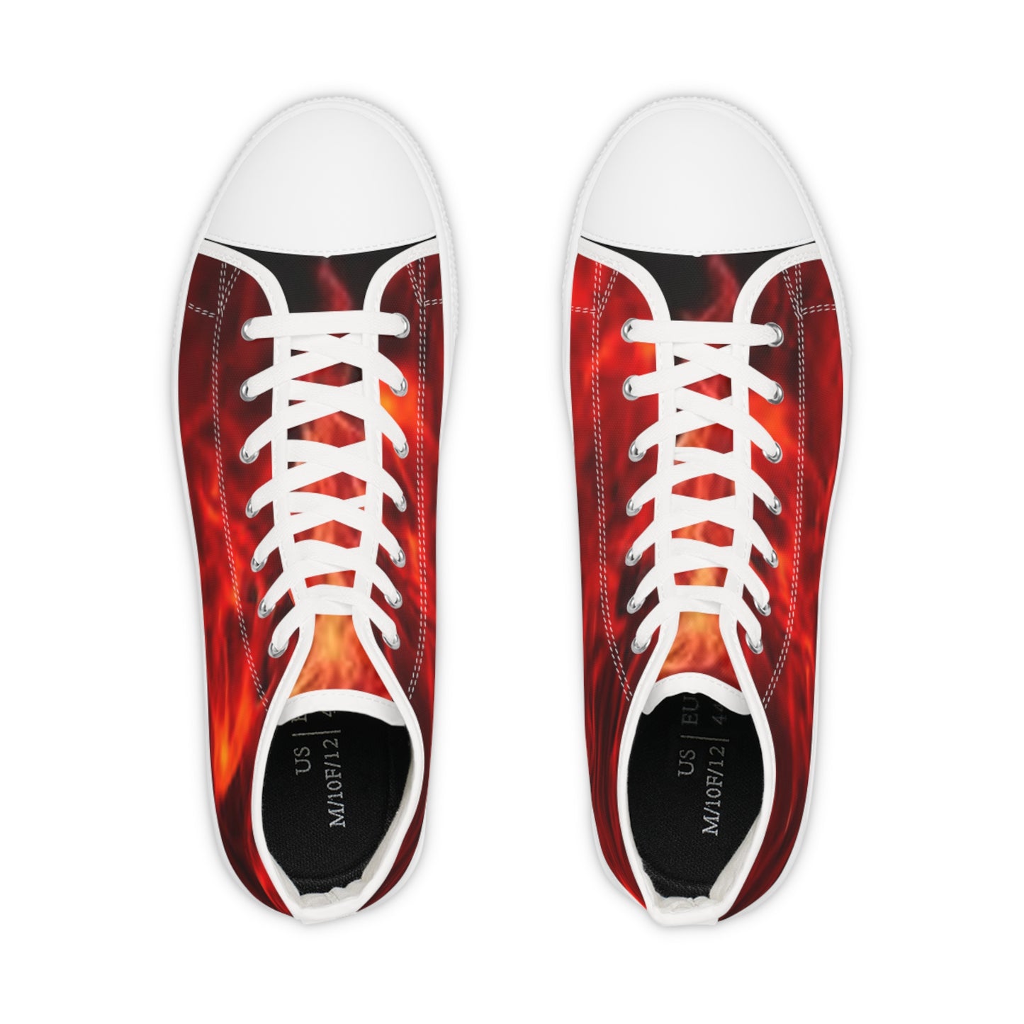 Red Flame High Top - Men's High Top Sneakers