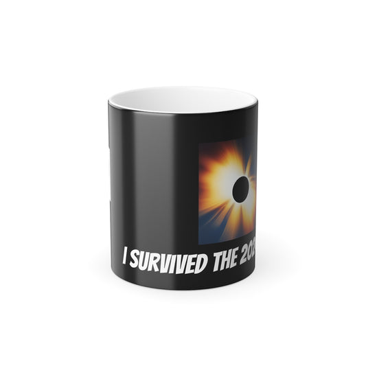 I Survived the 2024 Eclipse Color Morphing Mug, 11oz