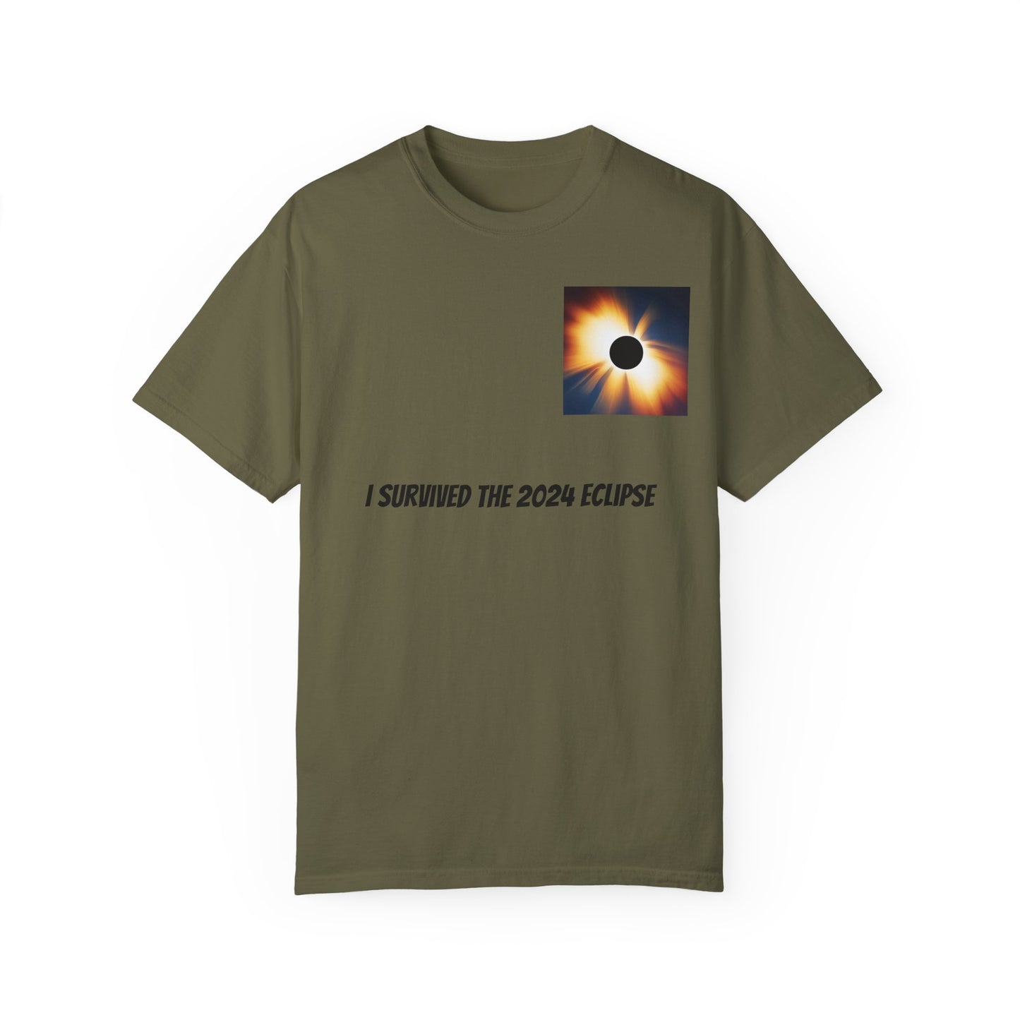 I Survived the 2024 Eclipse Unisex Garment-Dyed T-shirt