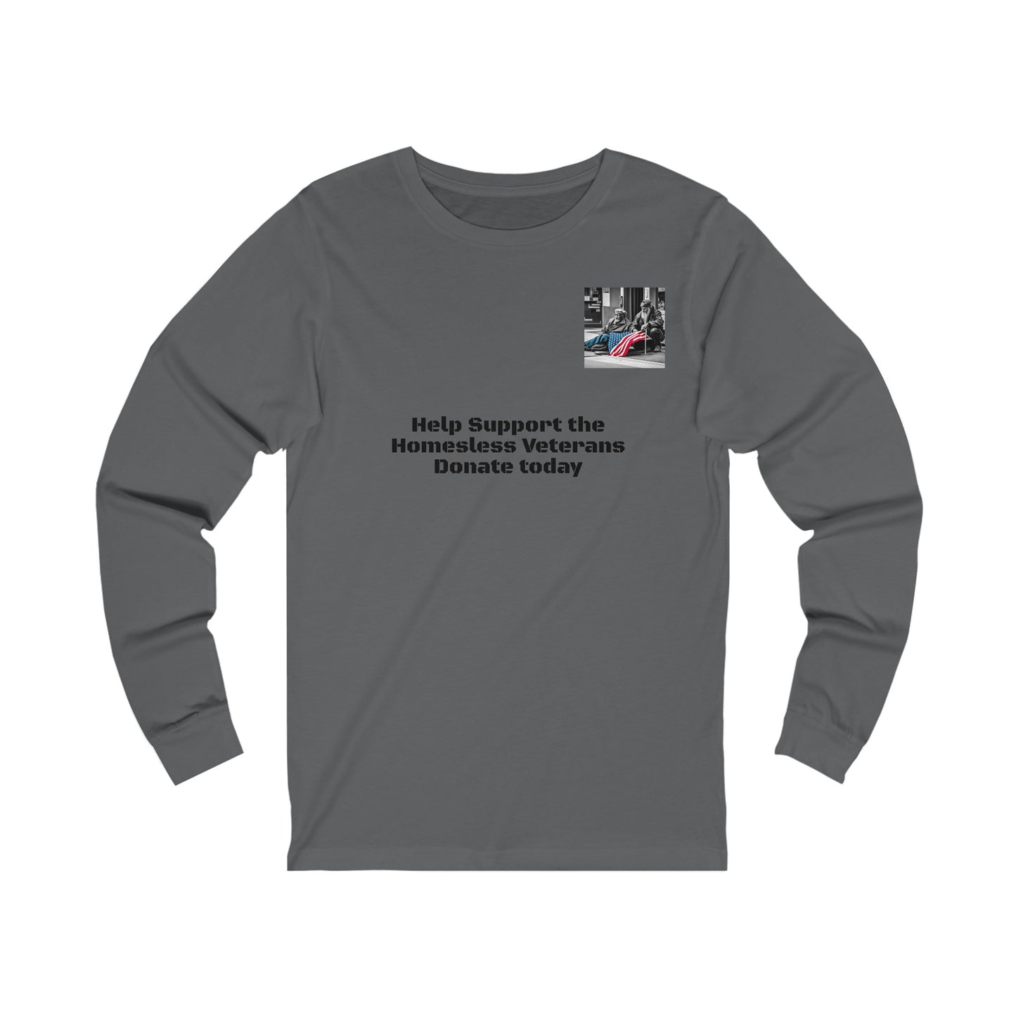 Help Our Homeless Veterans Unisex Jersey Long Sleeve Tee