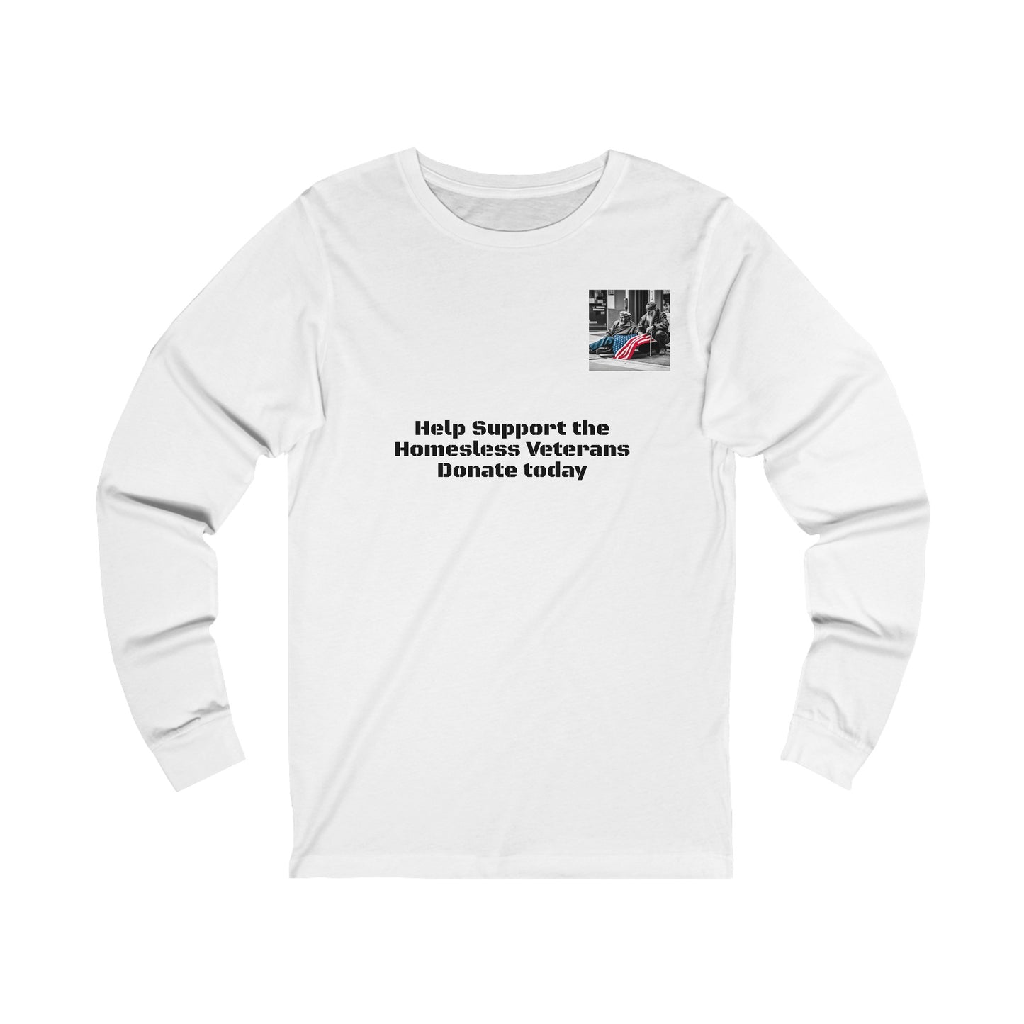 Help Our Homeless Veterans Unisex Jersey Long Sleeve Tee