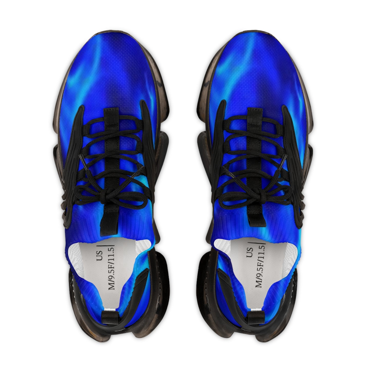 Blue Flame-Men's Mesh Sneakers