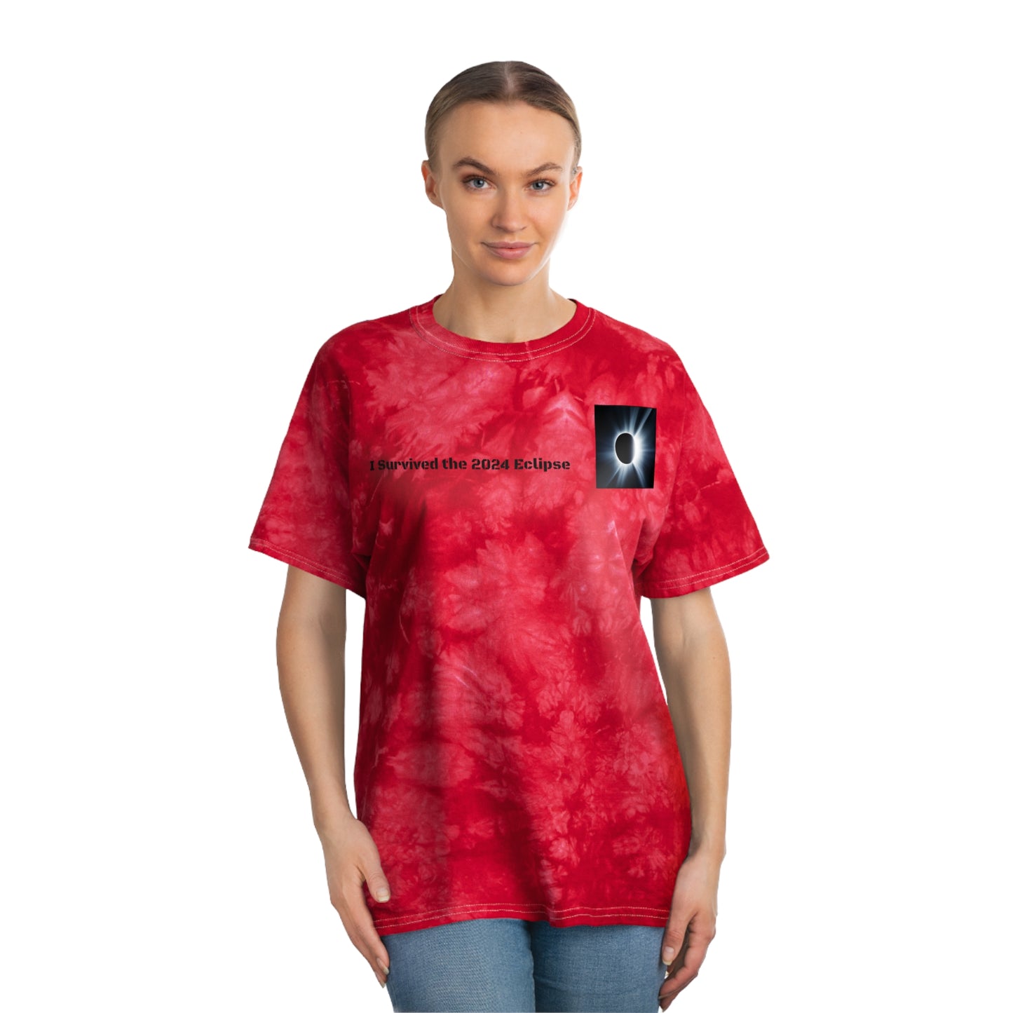 I Survived the 2024 Eclipse Tie-Dye Tee, Crystal