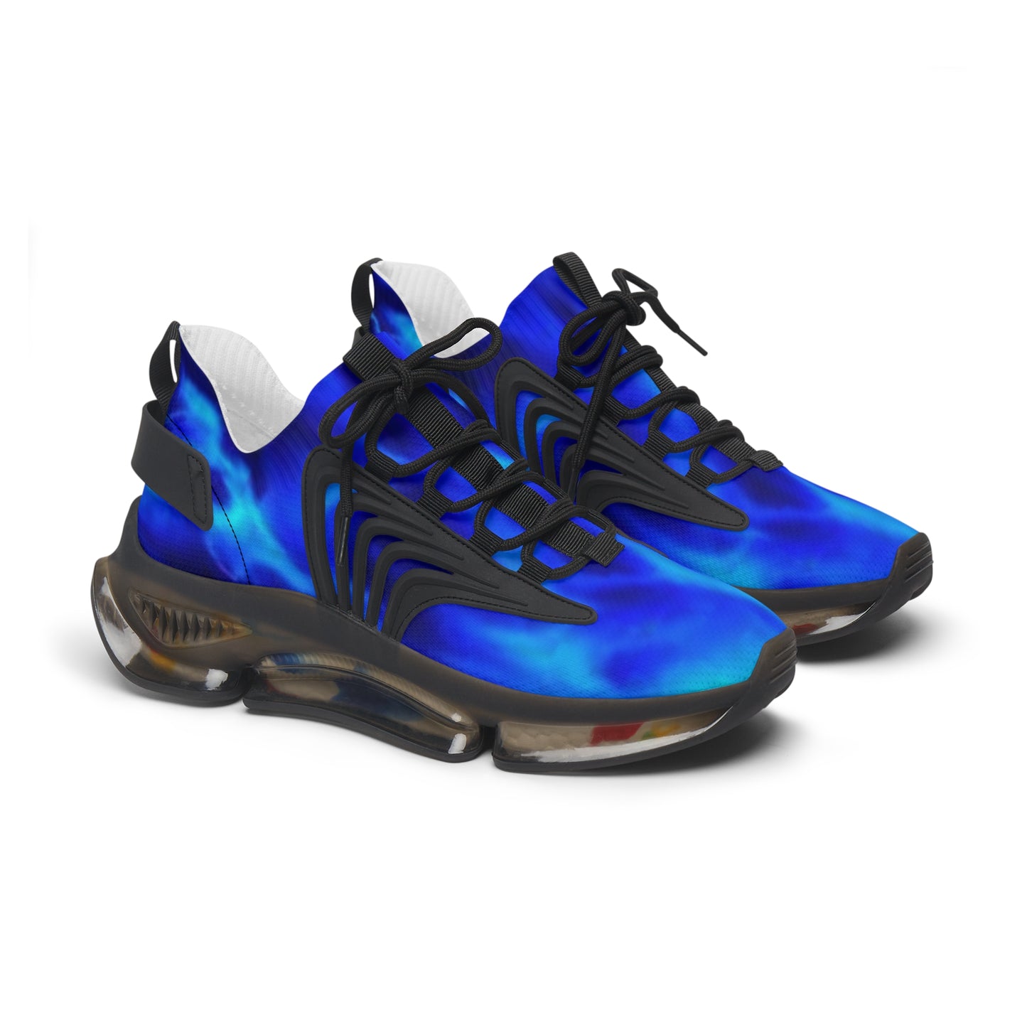 Blue Flame = Women's Mesh Sneakers