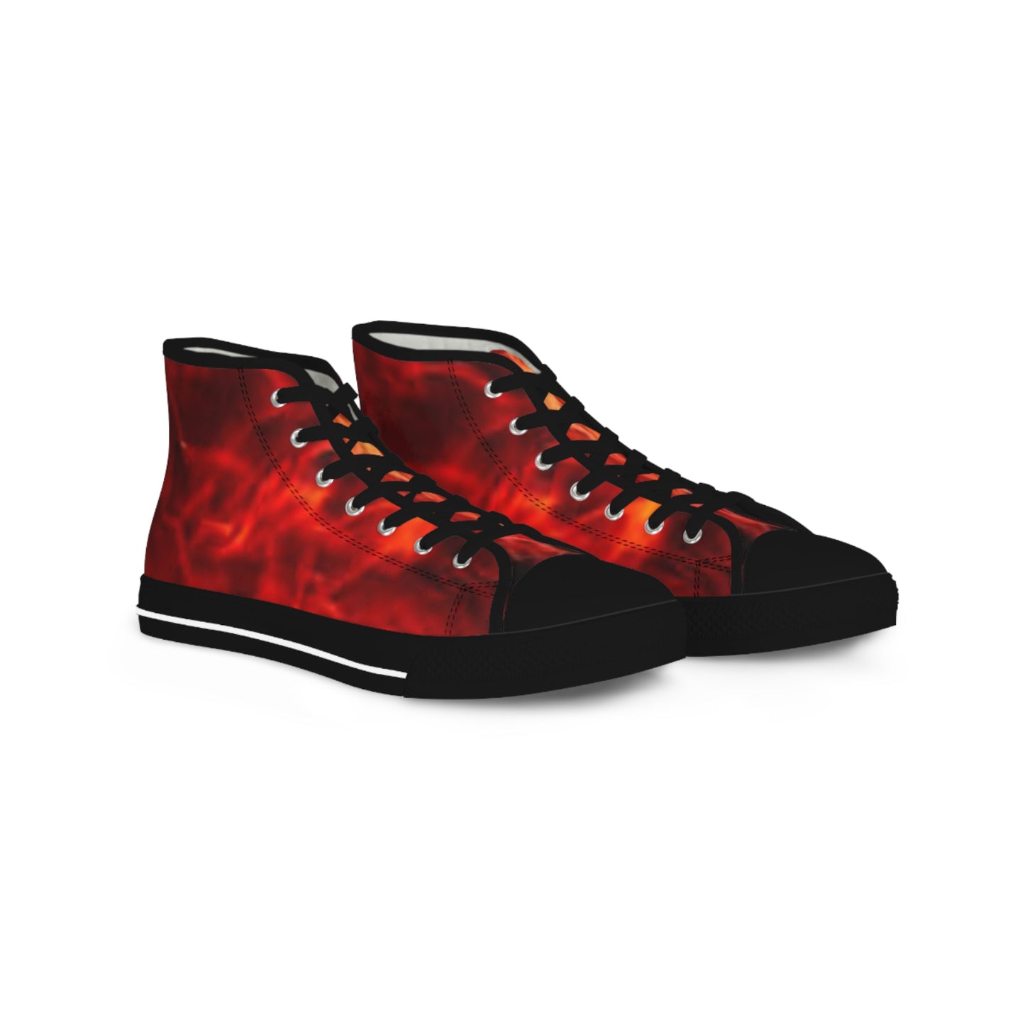 Red Flame High Top - Men's High Top Sneakers