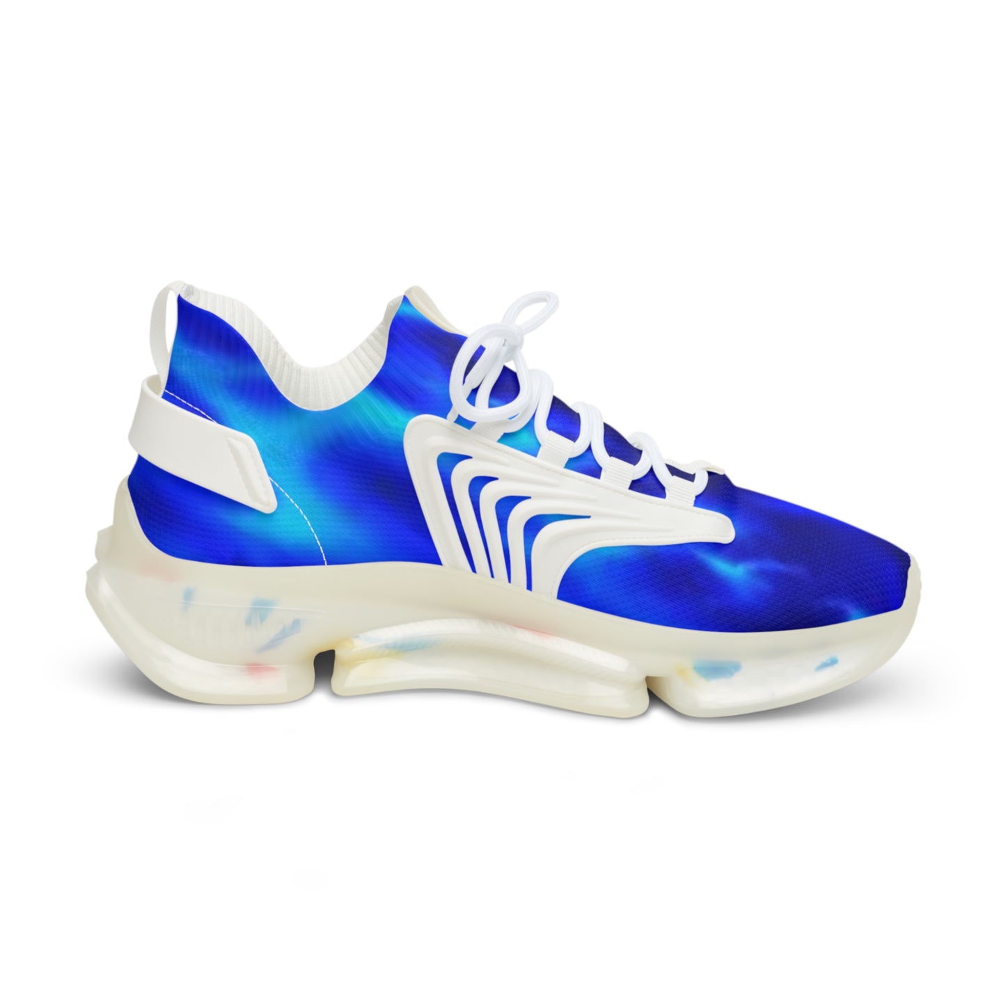 Blue Flame-Men's Mesh Sneakers